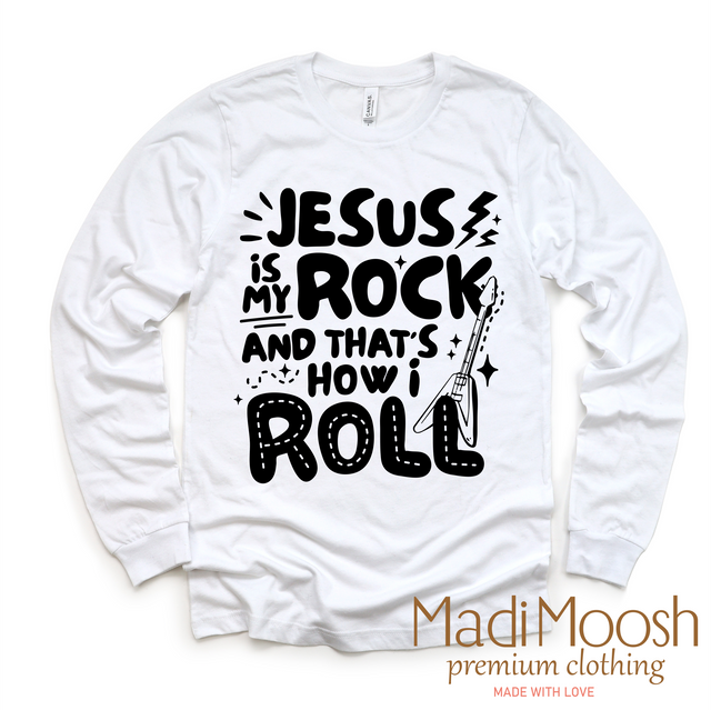 Jesus Is My Rock And That's How I Roll Christian Shirt
