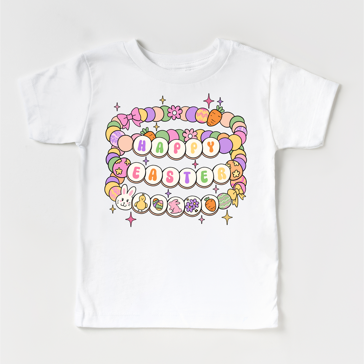 Easter Friendship Bracelet Shirt - Girls Easter Tee - Madi Moosh Boutique