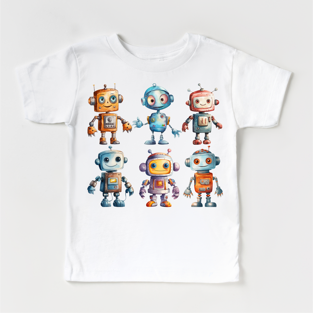 Cute Retro Robot Shirt - Kids Robot Shirt