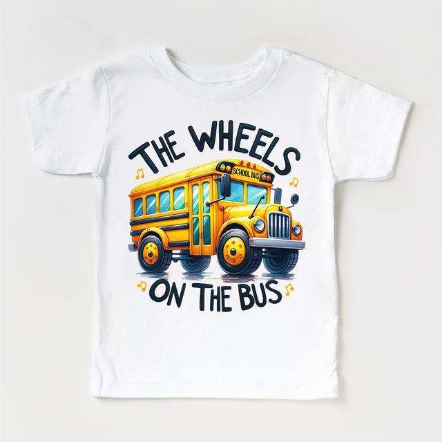 The Wheels On The Bus School Shirt - Kids School Tee