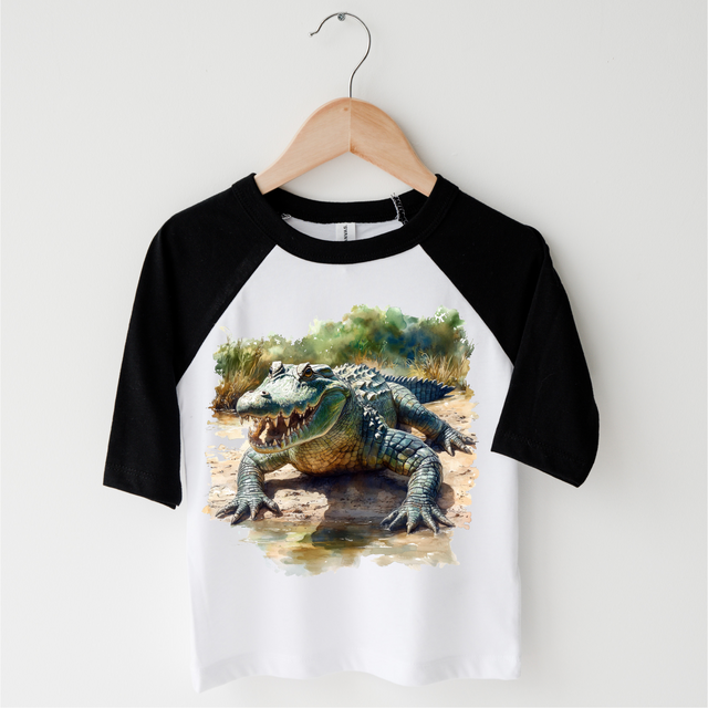 Retro Zoo Alligator Shirt - Crocodile Tee