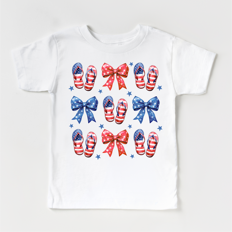 Flip Flops And Bows 4th Of July, Independence Day graphic T-shirt by Madi Moosh