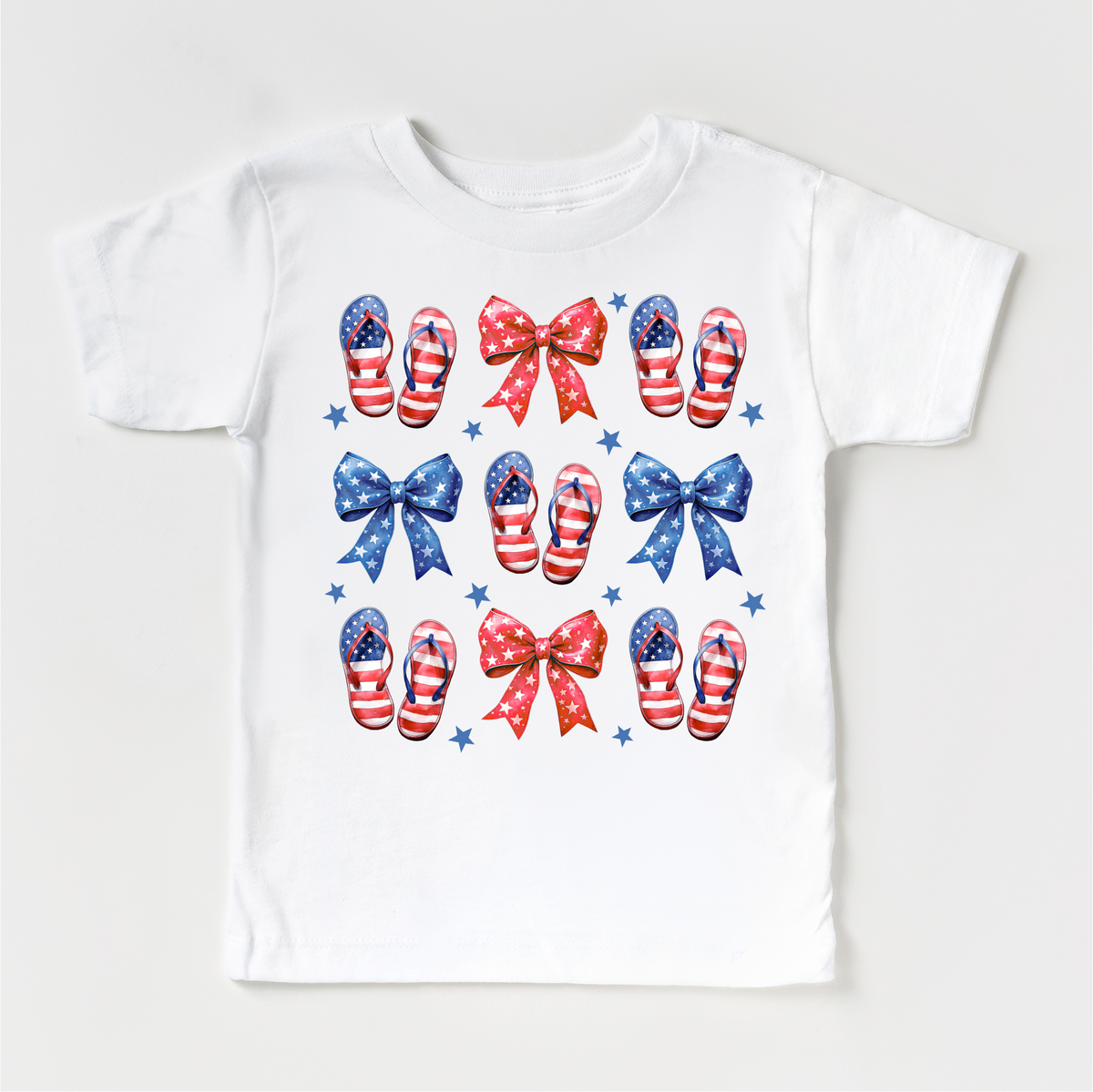 Flip Flops And Bows 4th Of July, Independence Day graphic T-shirt by Madi Moosh