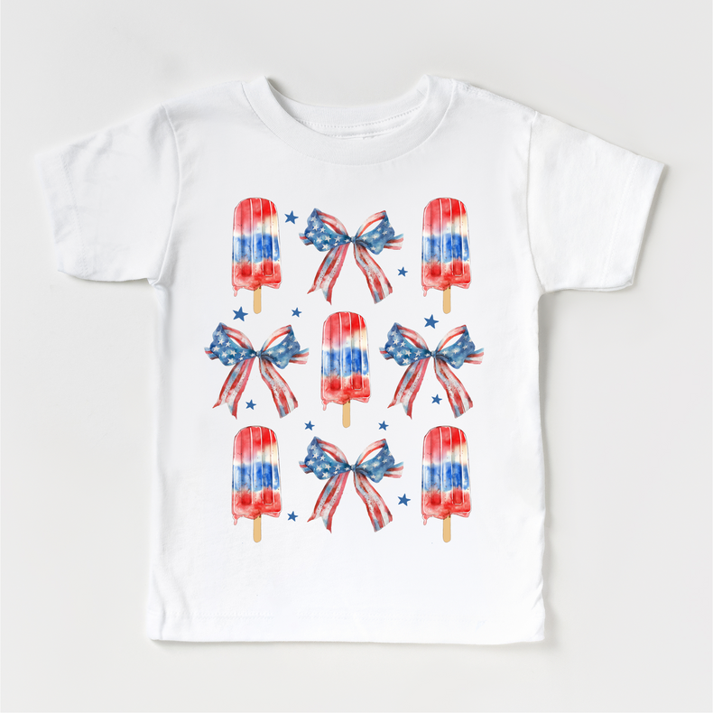 Ice Cream And Bows July 4th, Independence Day graphic T-shirt by Madi Moosh