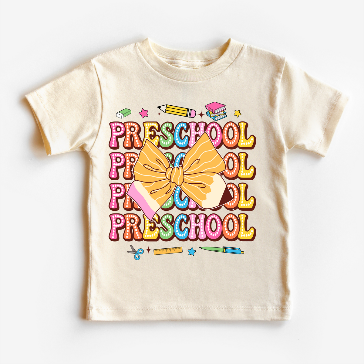 Preschool School, 1st Day Of School graphic T-shirt by Madi Moosh