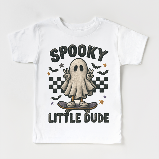 Spooky Little Dude Skater Halloween Shirt - Halloween Tee - MU92