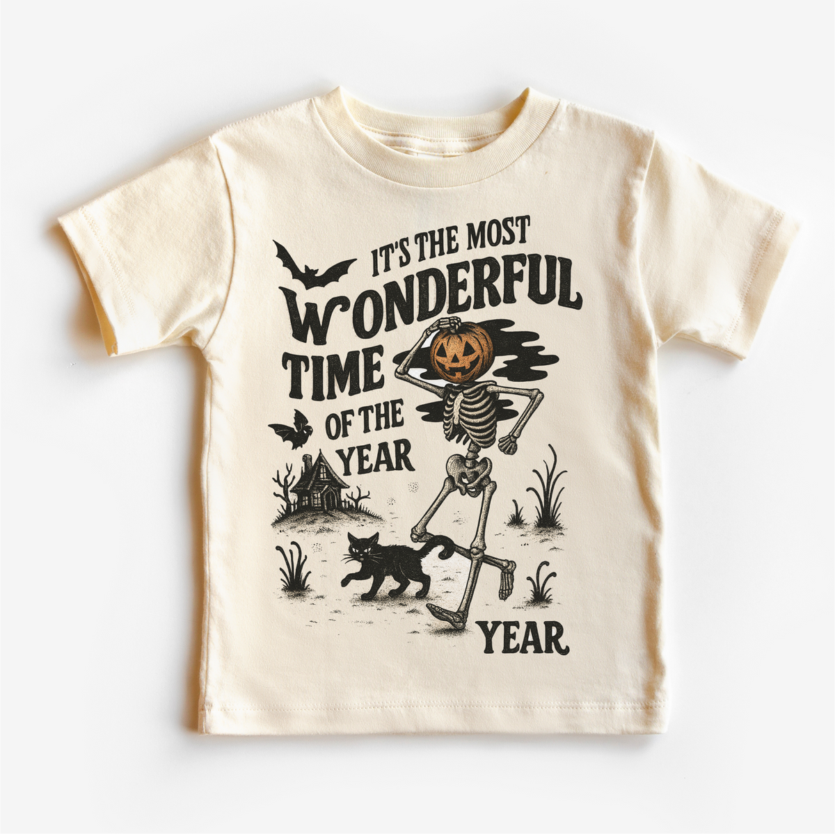 Most Wonderful Time Of The Year, Halloween MZ30 graphic T-shirt by Madi Moosh