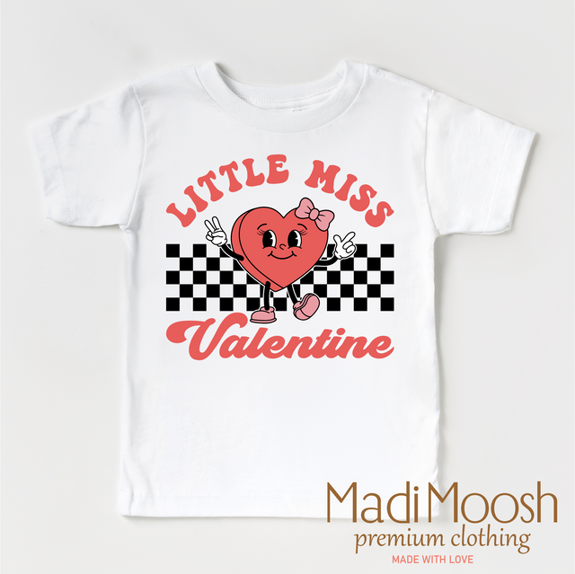 Little Miss Valentine Valentine's Day Shirt - Valentine's Tee