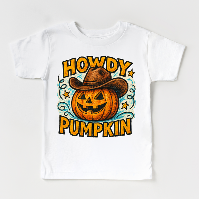 Howdy Pumpkin Western Halloween Shirt - Halloween Tee