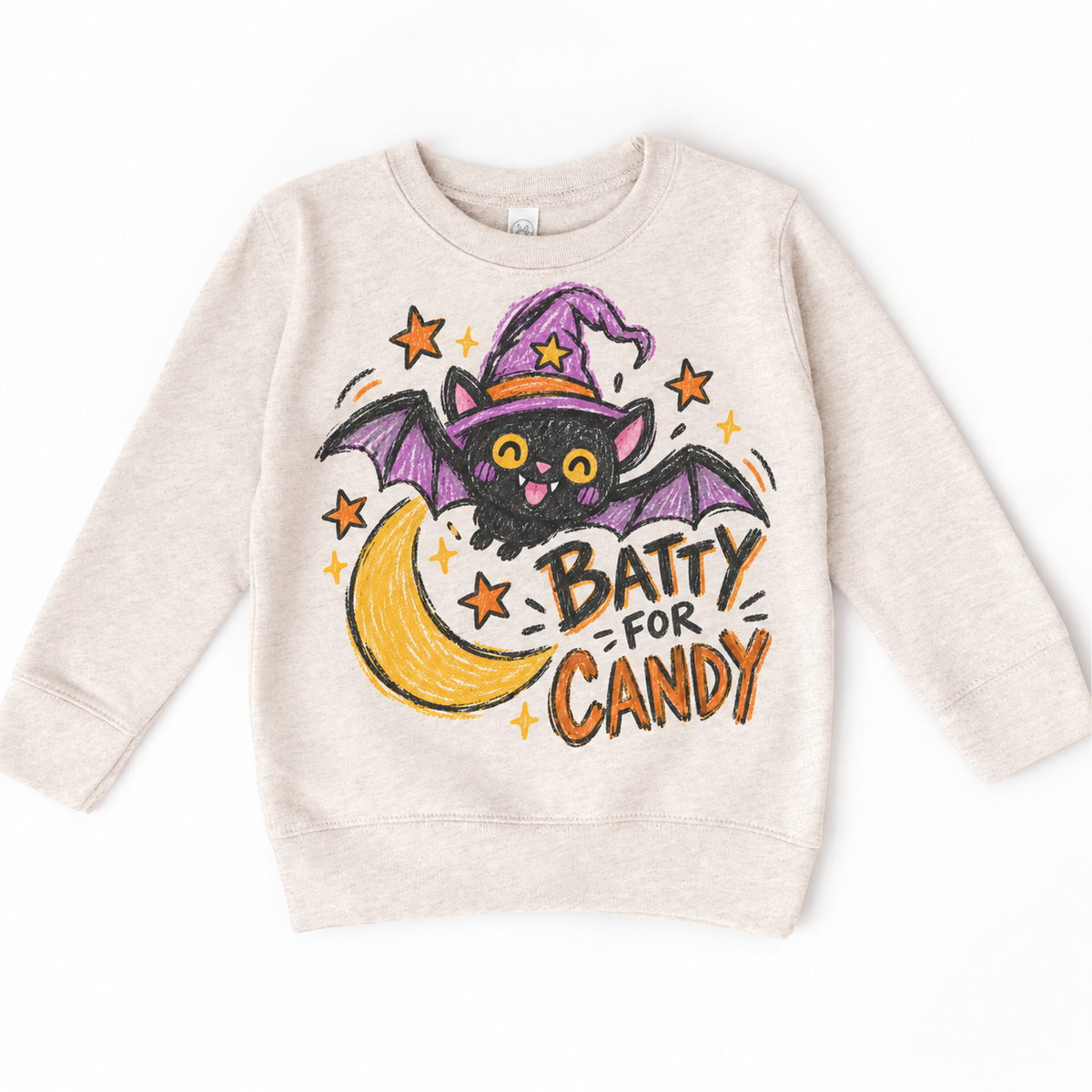 Batty for Candy Halloween Shirt for Kids – natural youth sweatshirt