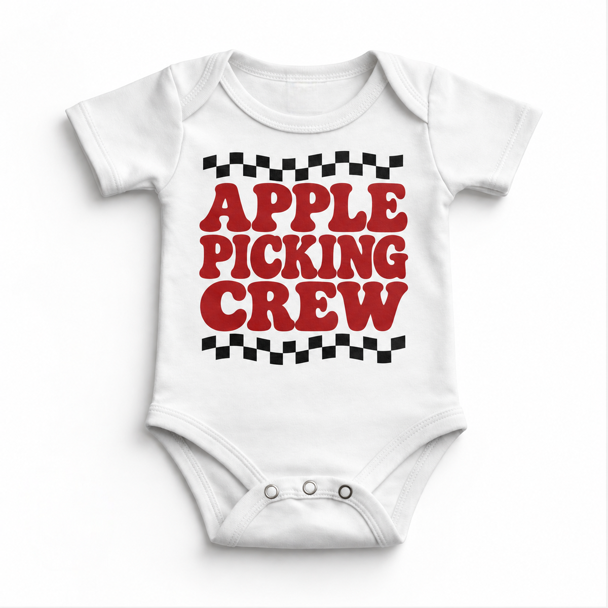 Apple Picking Crew Shirt, Sweatshirt & Bodysuit - White Baby Bodysuit