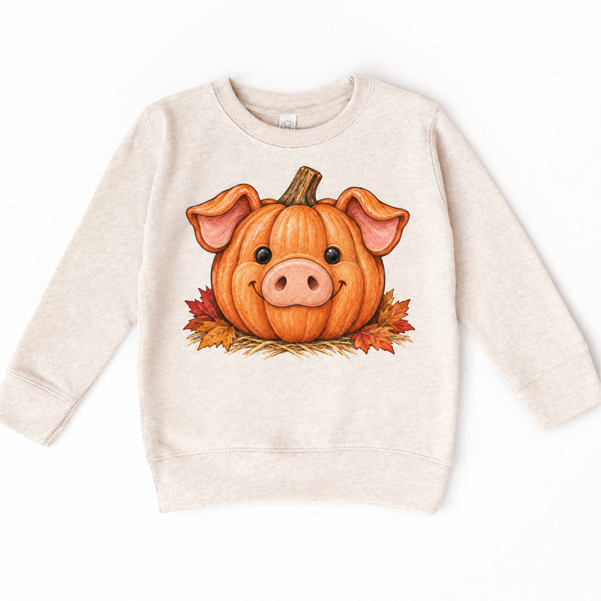 Pumpkin Pig Shirt, Sweatshirt & Bodysuit - Natural Heather Sweatshirt