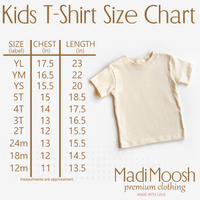 Madi Moosh shirt size chart and fit guide