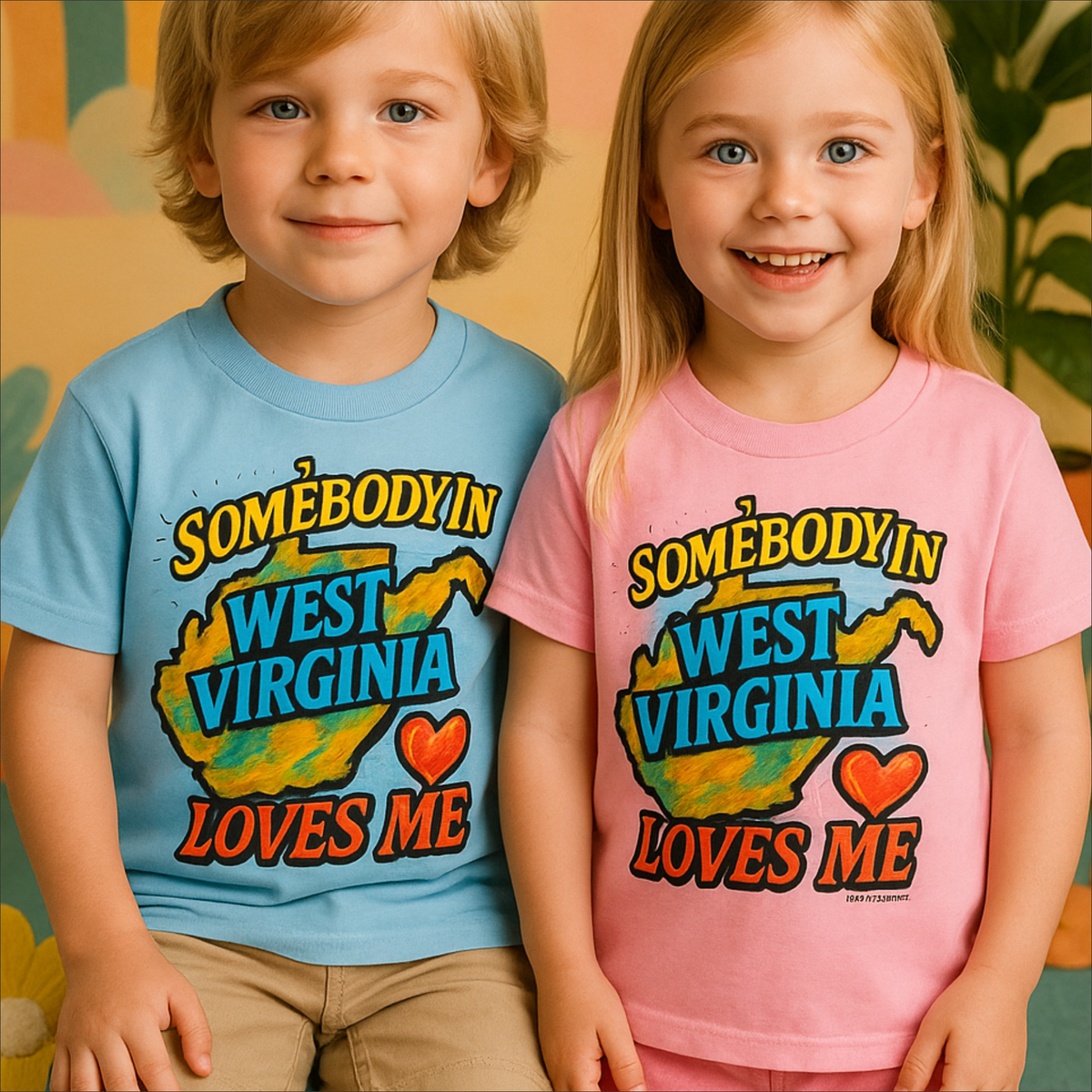 Somebody Loves Me In West Virginia Shirt product design and garment details.