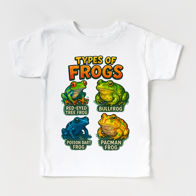 Types Of Fogs Science Shirt - Frog Tee