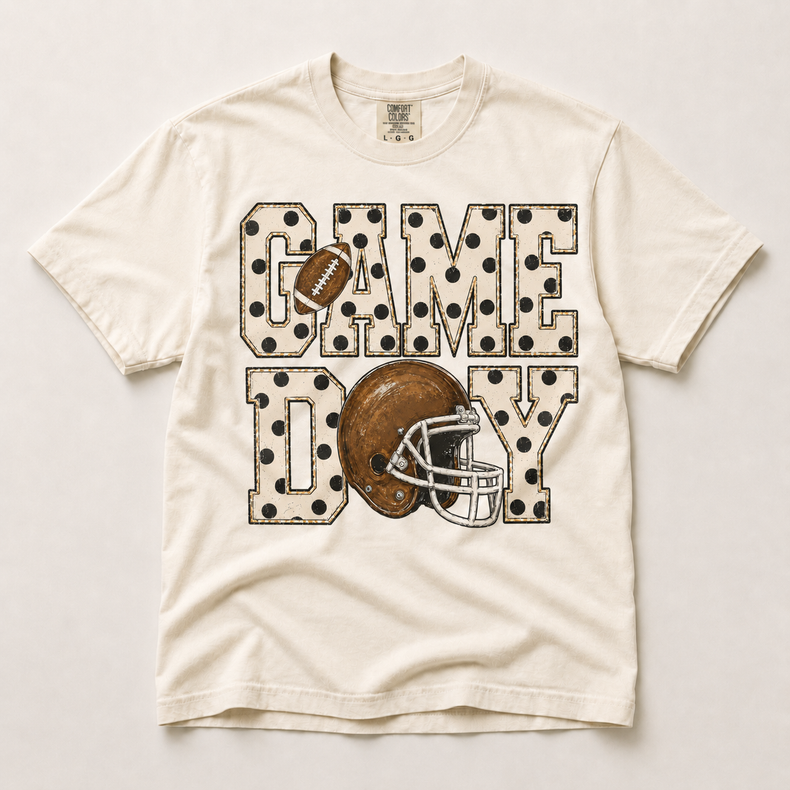 Game Day Football Shirt in ivory