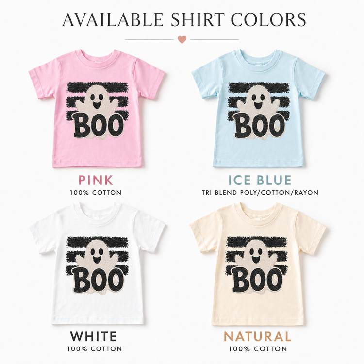 Kids Halloween Ghost Boo Graphic Tee – Vintage Spooky T-Shirt
