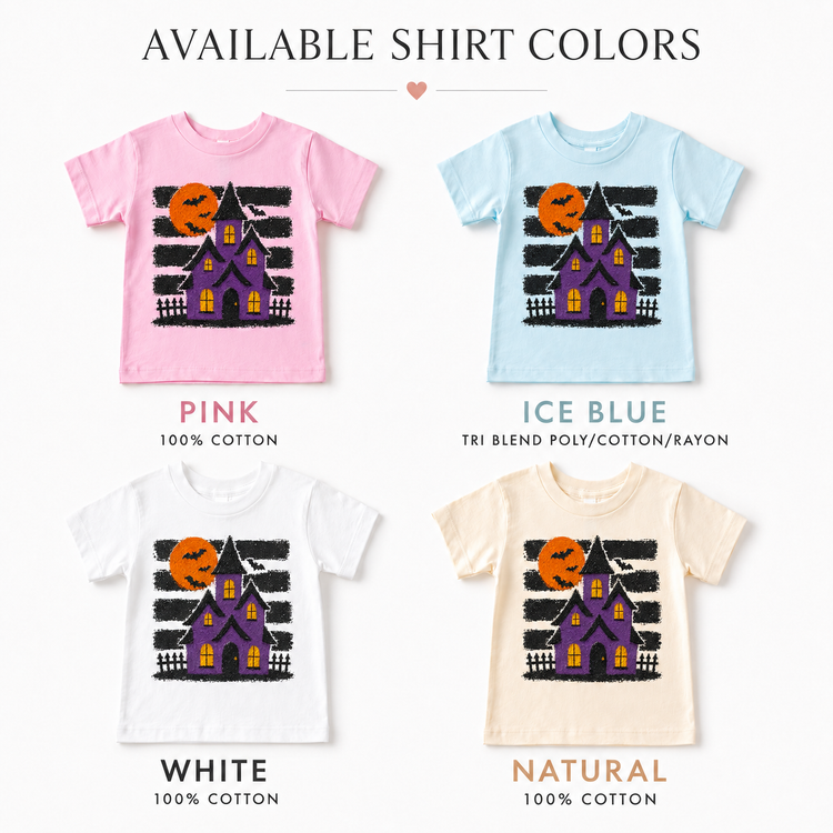 Kids Haunted House Halloween Shirt, Spooky Toddler Tee, Retro Fall Graphic T-Shirt
