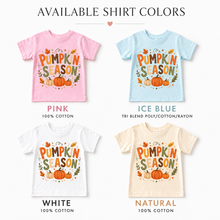 Pumpkin Season Kids Shirt, Fall Pumpkin T-Shirt, Autumn Toddler Tee, Thanksgiving Shirt, Cute Fall Graphic Tee