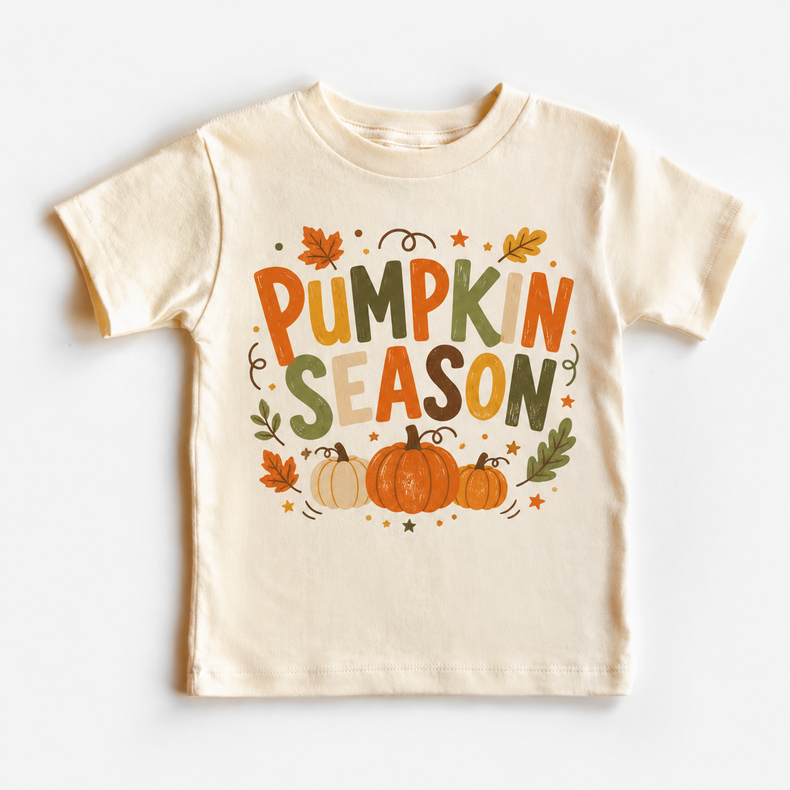 Pumpkin Season Kids Shirt, Fall Pumpkin T-Shirt, Autumn Toddler Tee, Thanksgiving Shirt, Cute Fall Graphic Tee