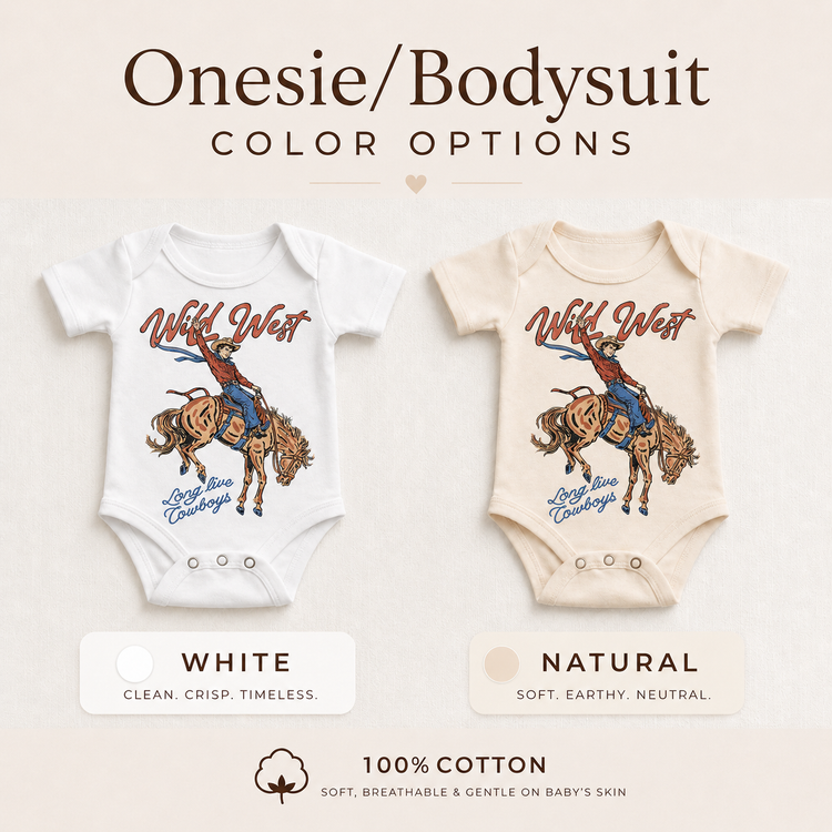 Wild West Cowboy Shirt, Kids Rodeo Horse Tee, Long Live Cowboys T-Shirt