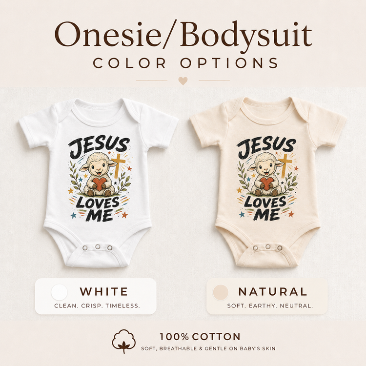 Jesus Loves Me Kids Shirt, Christian Lamb Tee, Faith Toddler T-Shirt, Sunday School Gift