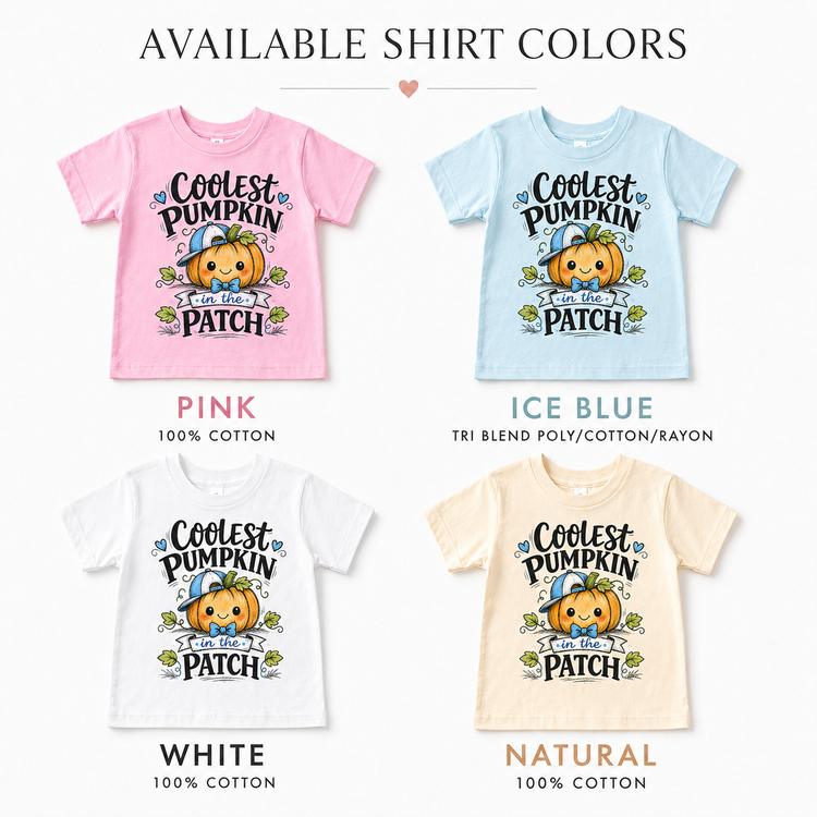 Coolest Pumpkin In The Patch Tee - Pumpkin Patch Shirt- Fall Tee For Boys