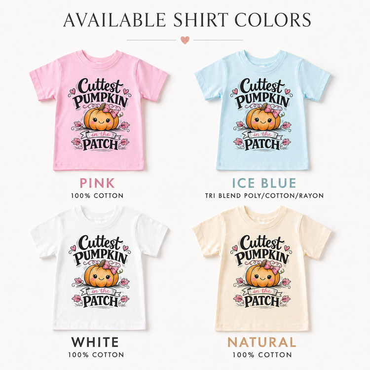 Cutest Pumpkin In The Patch Tee - Pumpkin Patch Shirt- Fall Tee For Girls