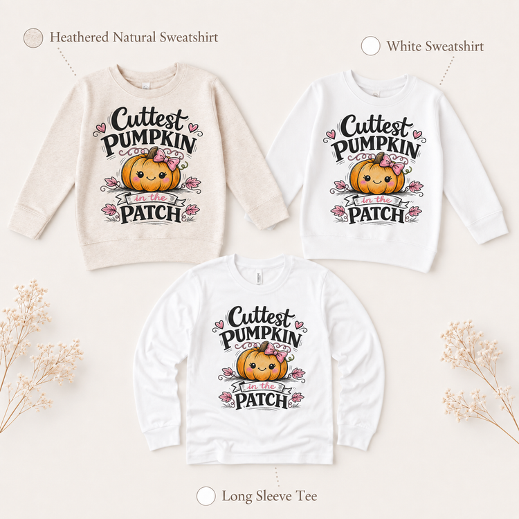 Cutest Pumpkin In The Patch Tee - Pumpkin Patch Shirt- Fall Tee For Girls