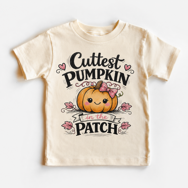 Cutest Pumpkin In The Patch Tee - Pumpkin Patch Shirt- Fall Tee For Girls