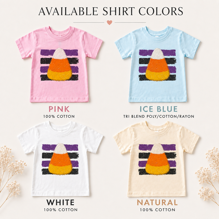 Halloween Candy Corn Tee - Trick Or Treat Shirt- Fall Tee