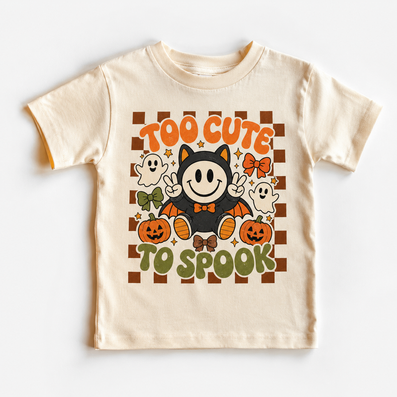 Kids To Cute To Spook Halloween, Vampire And Ghost graphic T-shirt by Madi Moosh