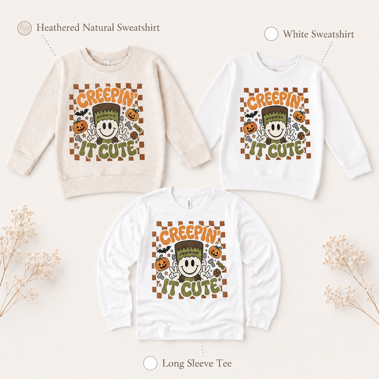Kids Creepin It Cute Halloween Tee