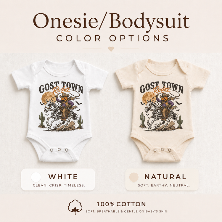 Ghost Town Rodeo Kids Halloween Graphic Tee – Pumpkin Cowboy Skeleton Horse Western Shirt