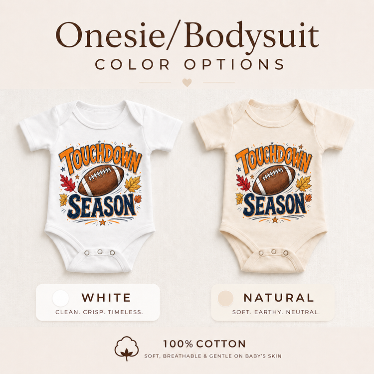 Touchdown Season Kids Football Shirt, Fall Game Day Tee, Boys Sports Graphic Top