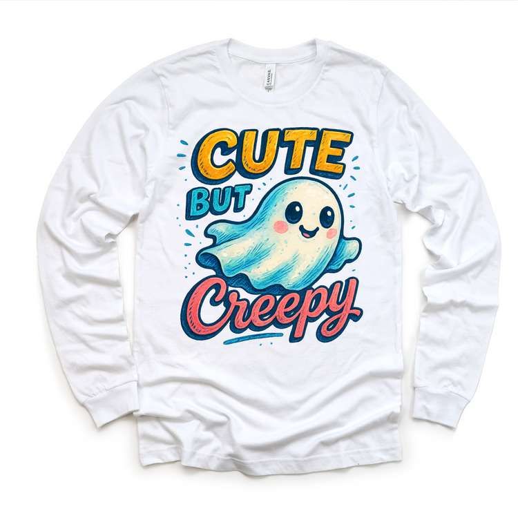 Cute But Creepy Ghost Halloween Shirt - Halloween Tee