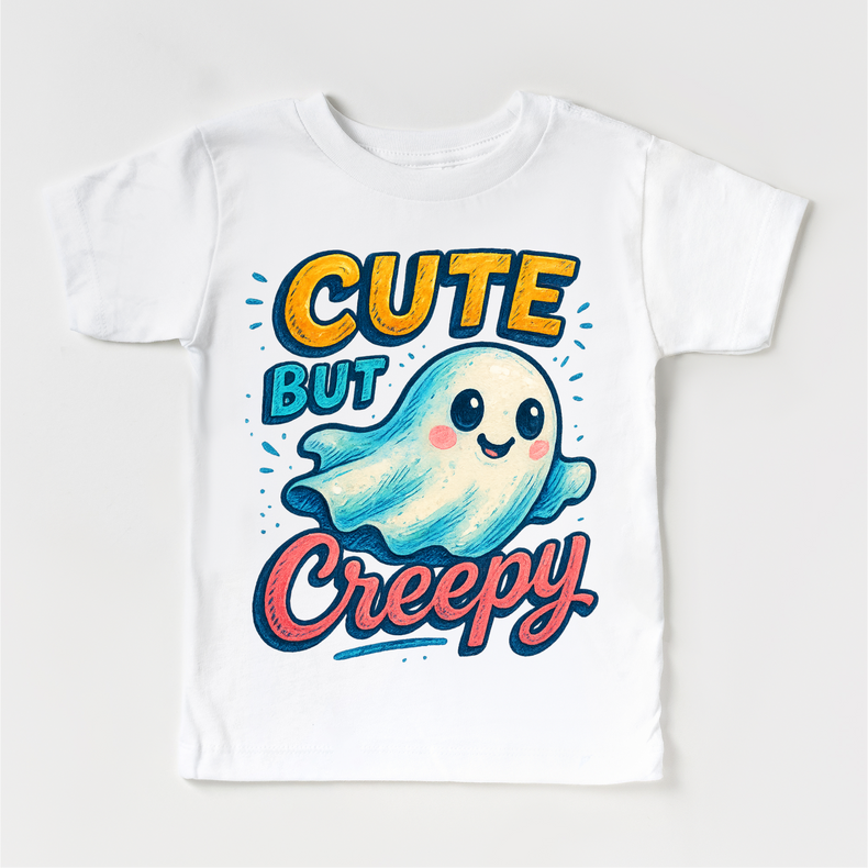 Cute But Creepy Ghost Halloween Shirt - Halloween Tee