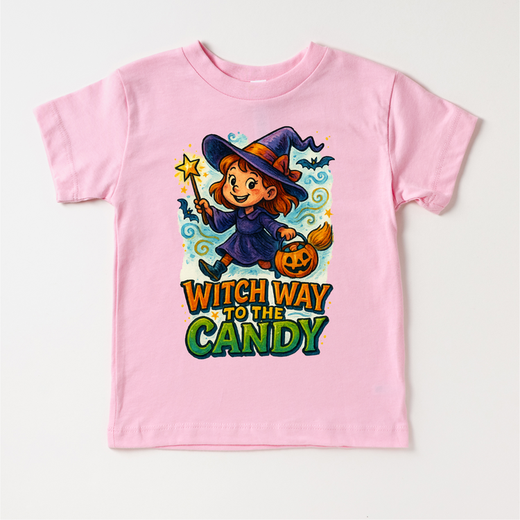 Witch Way To The Candy Halloween Shirt - Halloween Tee