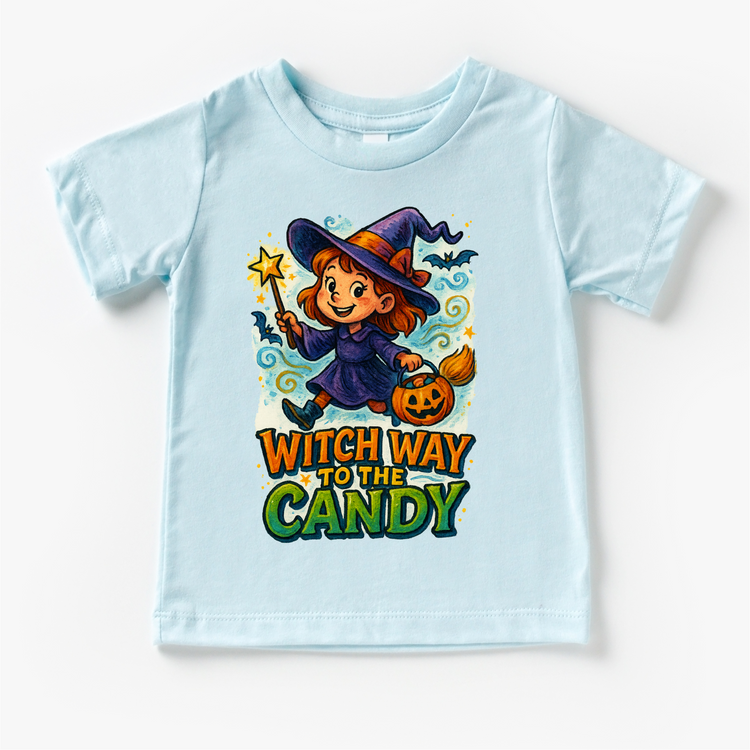 Witch Way To The Candy Halloween Shirt - Halloween Tee