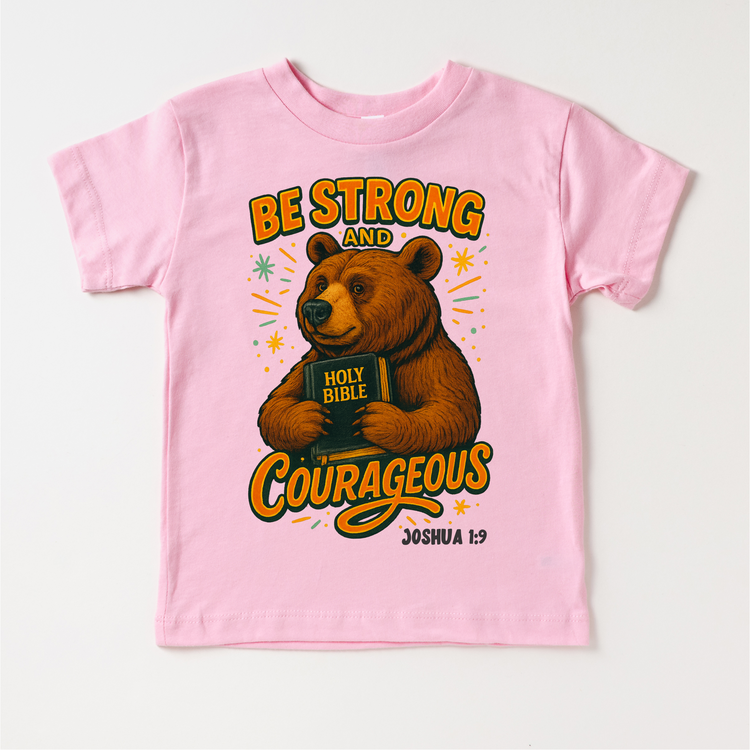 Be Strong And Courageous Christian Shirt - Joshua 1:9 Religious Tee