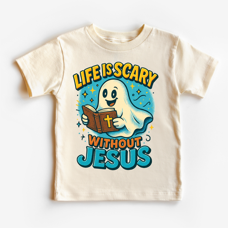 Life Is Scary Without Jesus Halloween Christian Shirt - Holy Ghost Tee