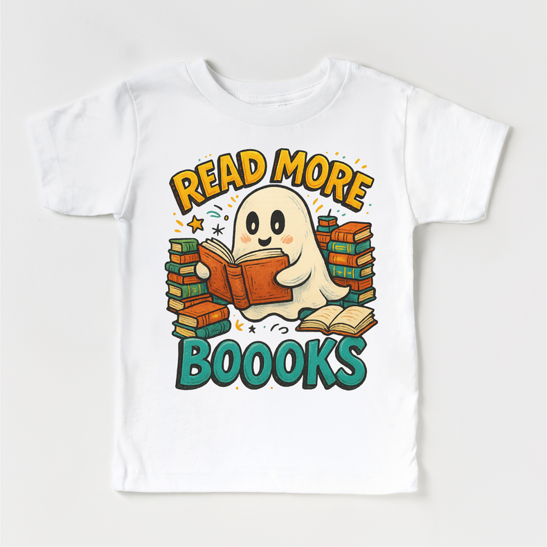 Read More BOOOKS Halloween Shirt - Halloween Ghost Tee