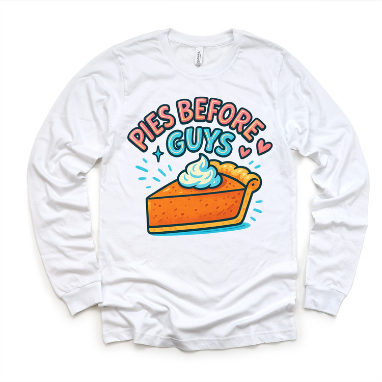 Pies Before Guys Thanksgiving Shirt - Pumpkin Pie Tee