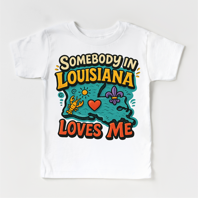 Somebody In Louisiana Loves Me Shirt - State Souvenir Tee