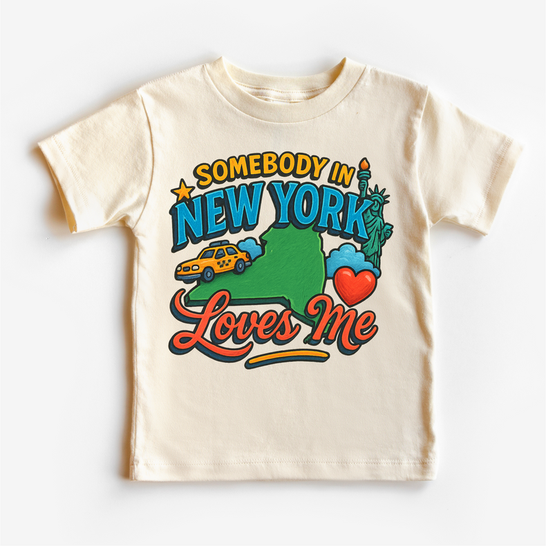 Somebody In New York Loves Me Shirt - State Souvenir Tee