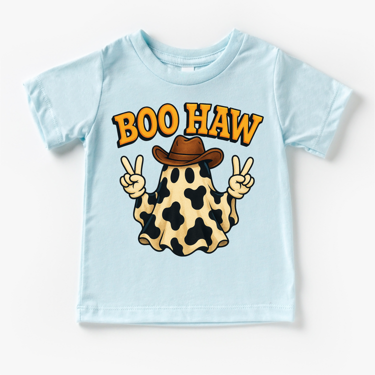 Boo How Cowboy Ghost Halloween Shirt - Western Halloween Tee