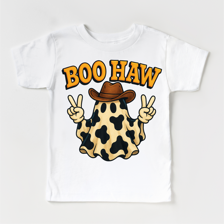 Boo How Cowboy Ghost Halloween Shirt - Western Halloween Tee