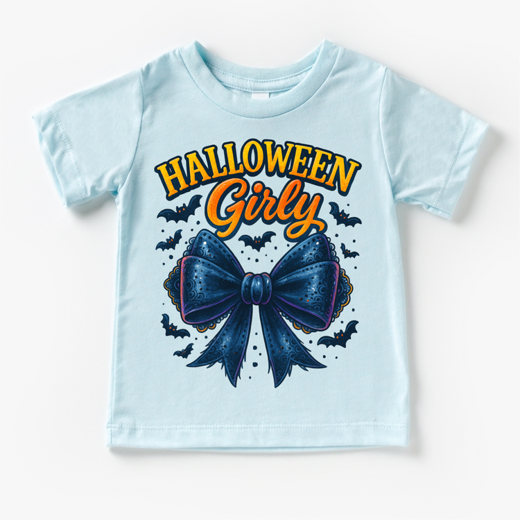Halloween Girly Bows and Bats Shirt - Halloween Tee