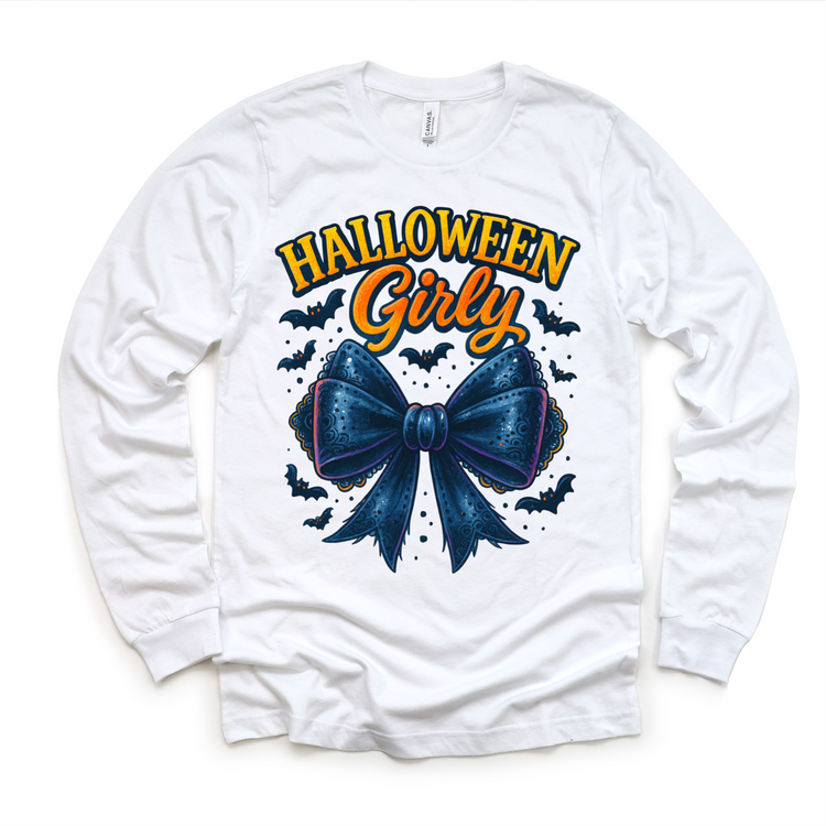 Halloween Girly Bows and Bats Shirt - Halloween Tee
