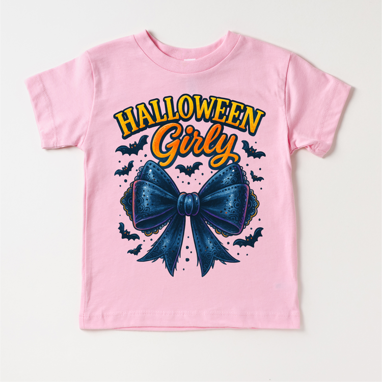 Halloween Girly Bows and Bats Shirt - Halloween Tee